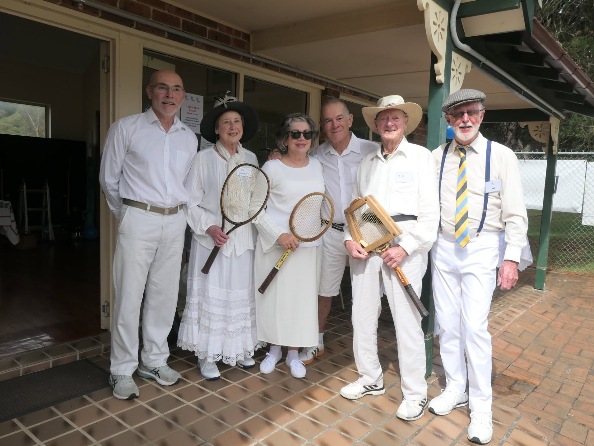 Members at a Ridge and Racquets club social event in Wentworth Falls
