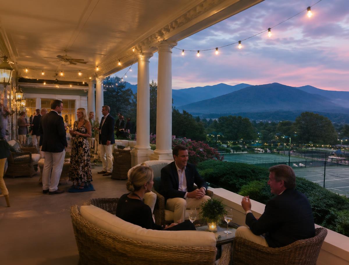 Members at a social evening at Ridge and Racquets clubhouse